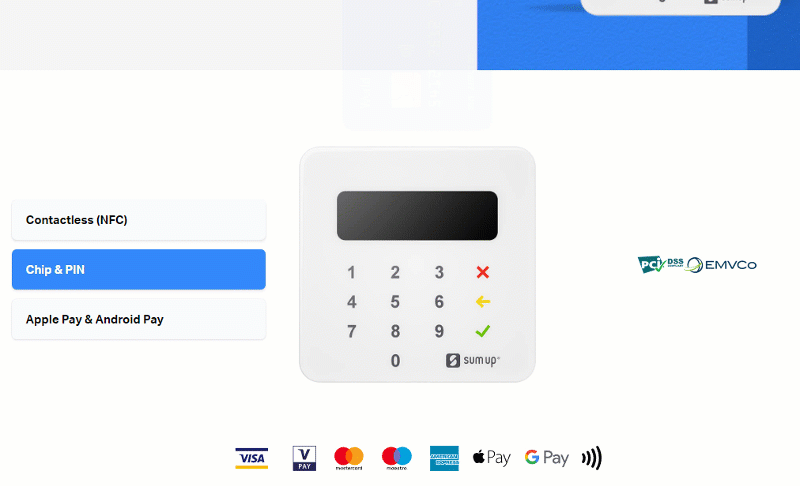 NFC-s bankkártya elfogadás SumUp-pal